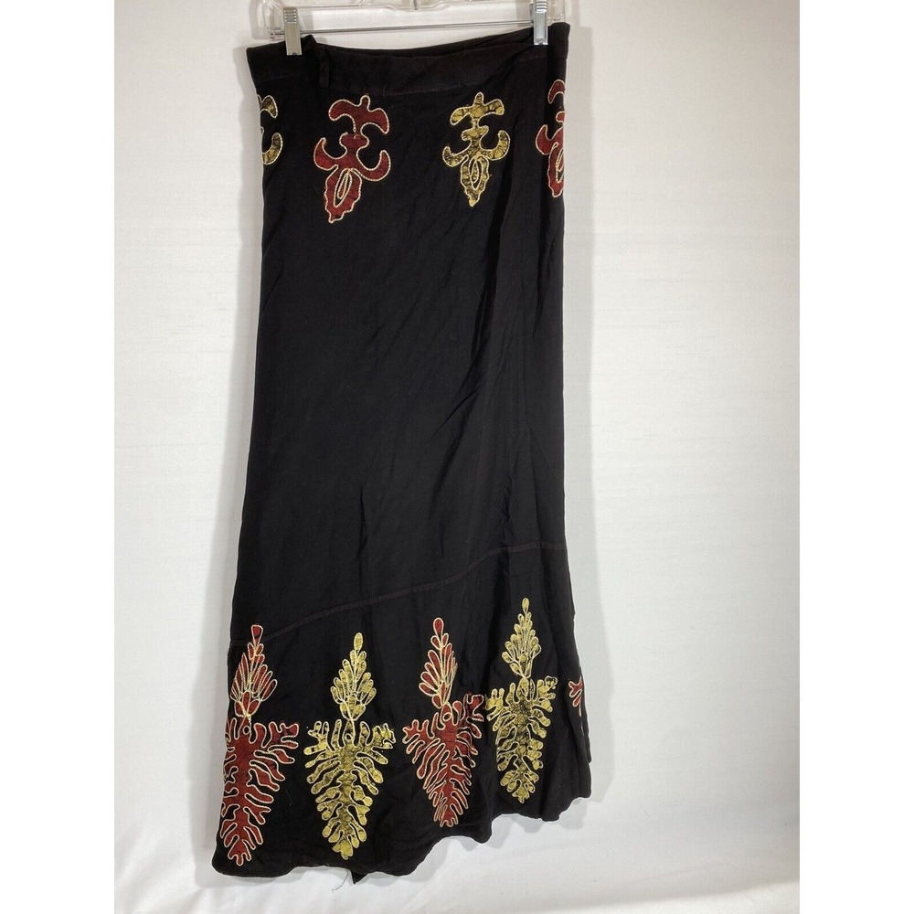 Fashion Terminal Wrap Skirt Womens Embroidered Boho‎ Festival Prairie Casual
